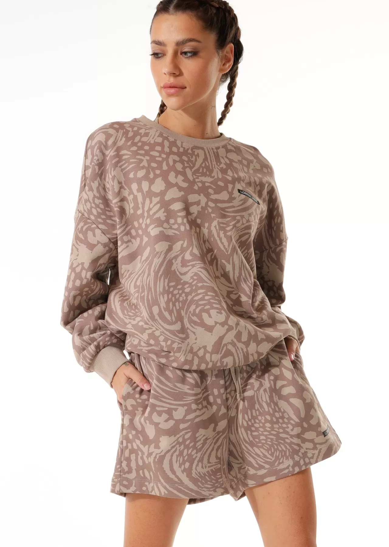 Women Lorna Jane Outerwear>Abstract Oversized Sweat