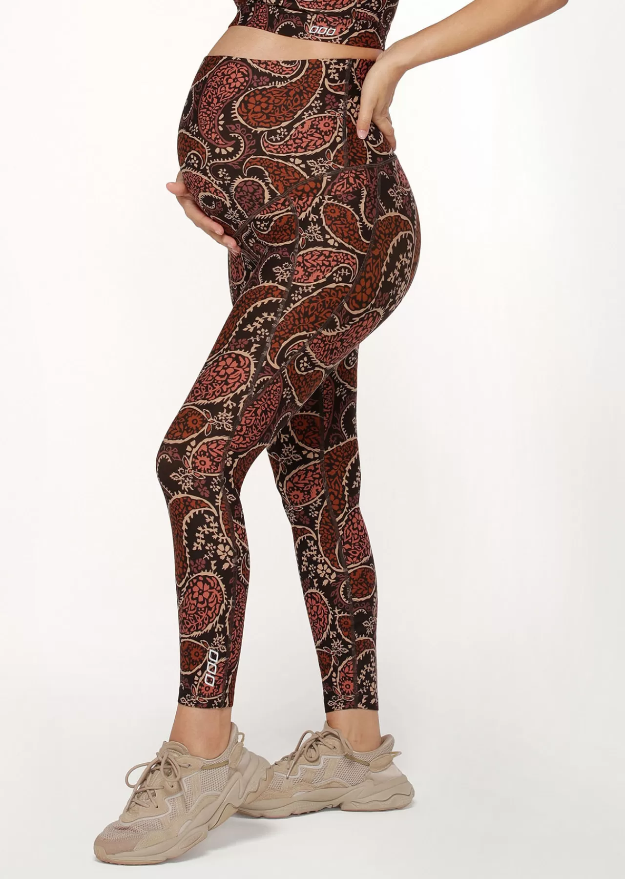 Women Lorna Jane Maternity>Boheme Phone Pocket Maternity Ankle Biter Leggings