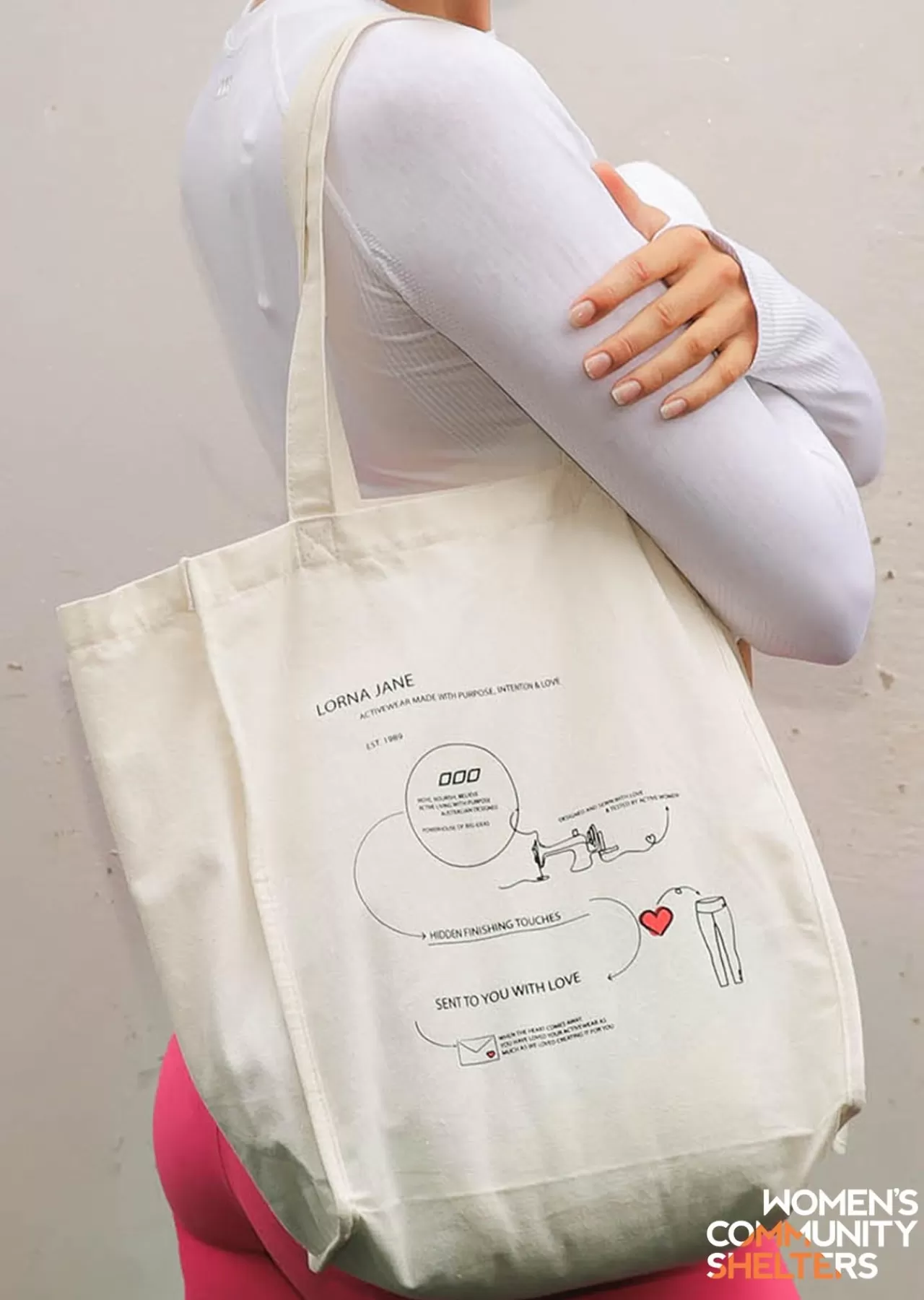 Women Lorna Jane Accessories>Charity Love Tote Bag