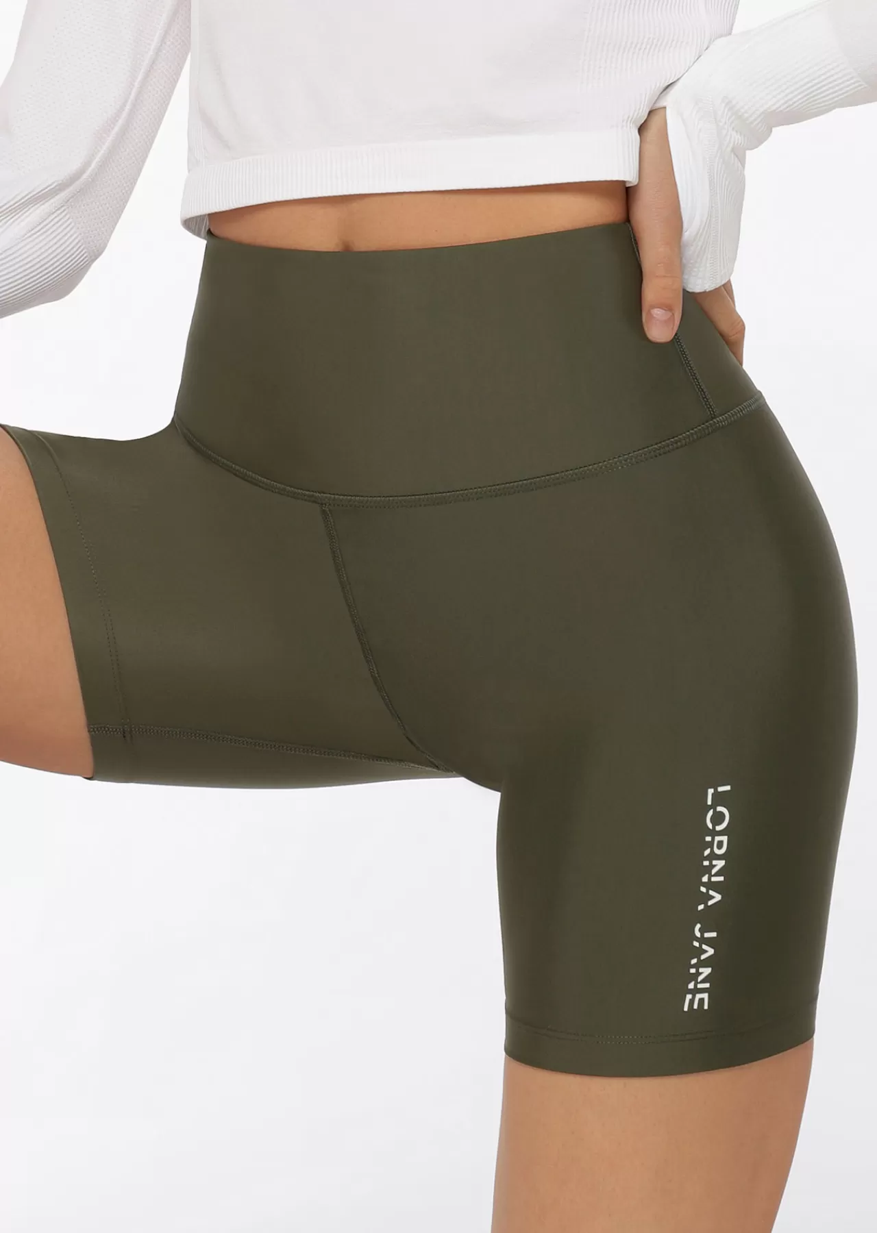 Women Lorna Jane Shorts>Cool Touch Lotus Bike Short