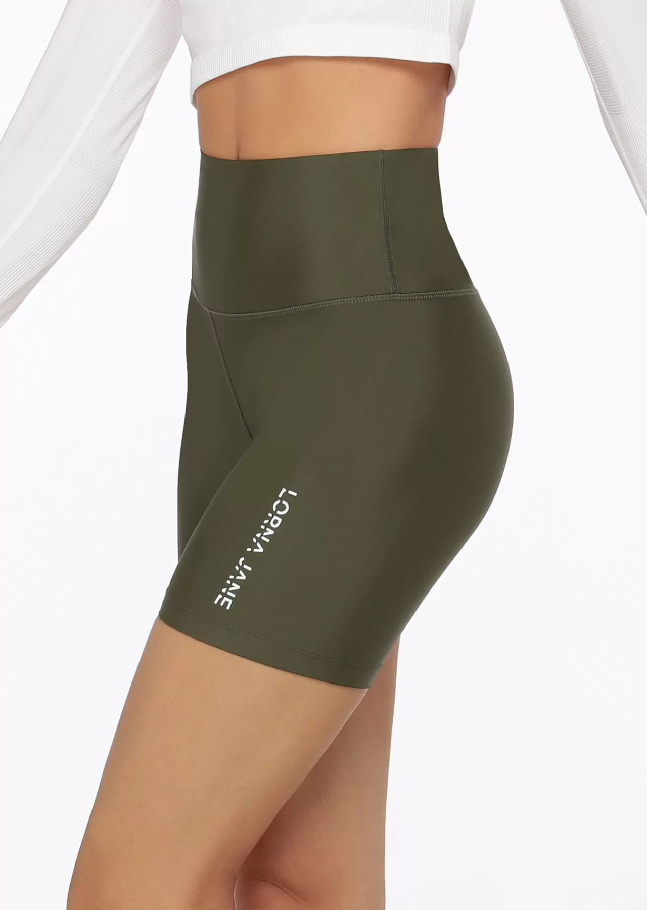 Women Lorna Jane Shorts>Cool Touch Lotus Bike Short