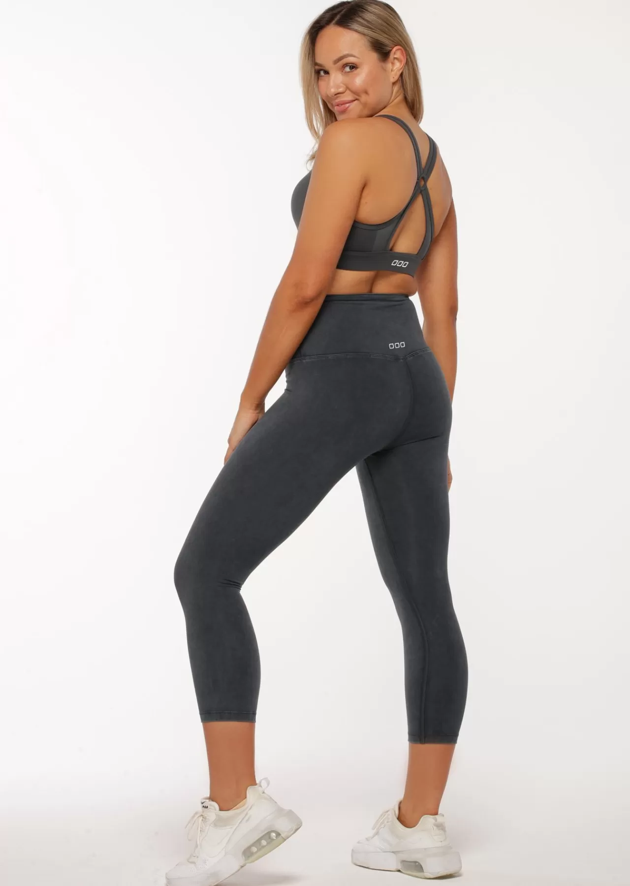 Women Lorna Jane Tights And Leggings>Feel Comfortable Acid Wash 7/8 Leggings