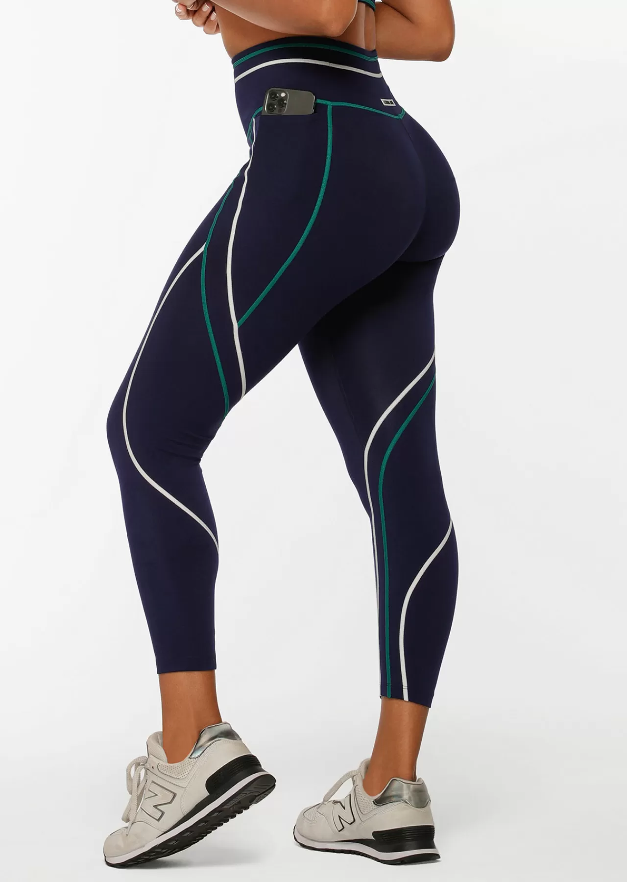Women Lorna Jane Tights And Leggings>Home Run Phone Pocket Ankle Biter Leggings