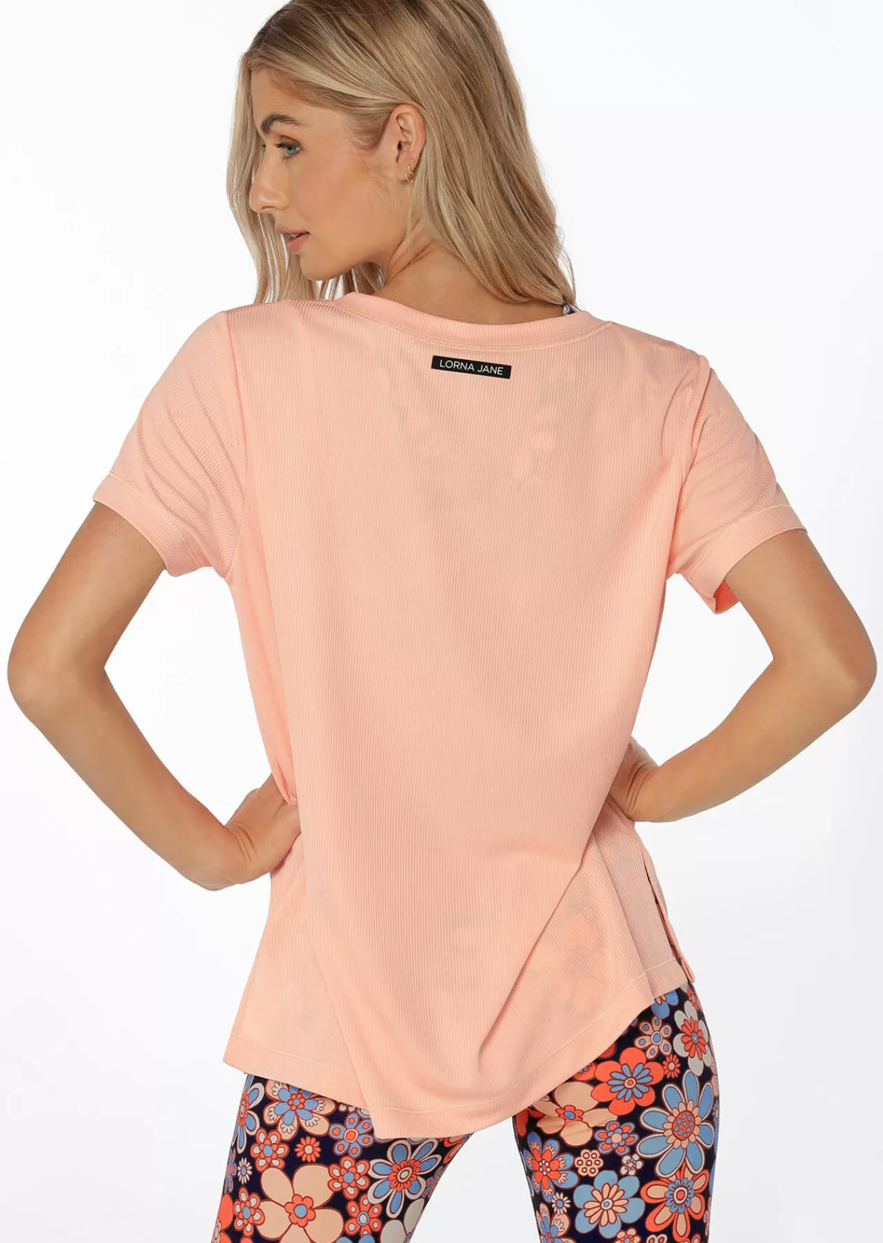 Women Lorna Jane Tops>Indie Active Recycled Rib Tee