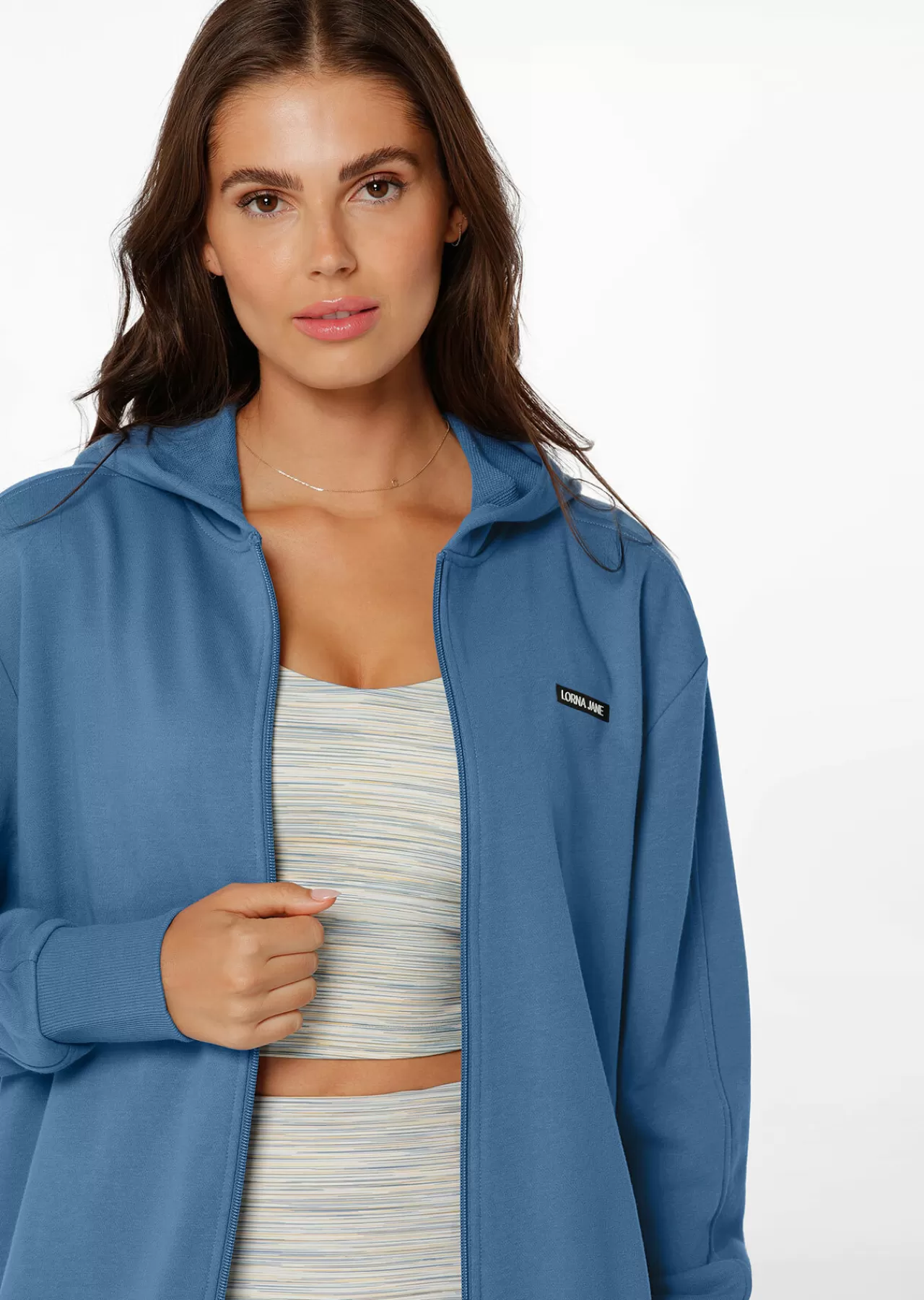 Women Lorna Jane Outerwear>Lj Athletic Terry Zip Thru Hoodie