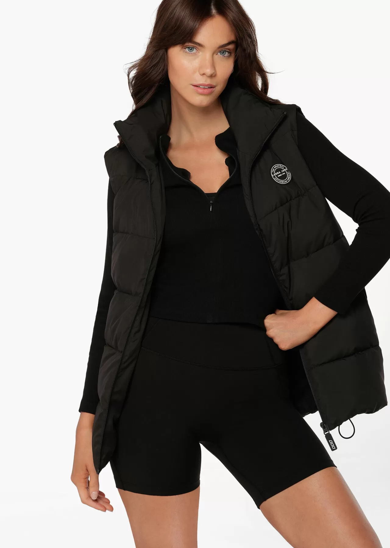 Women Lorna Jane Jackets, Hoodies And Sweats>Longline Puffer Vest