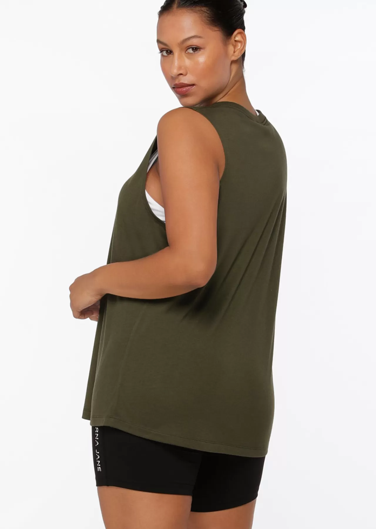 Women Lorna Jane Tanks>Lotus Muscle Tank