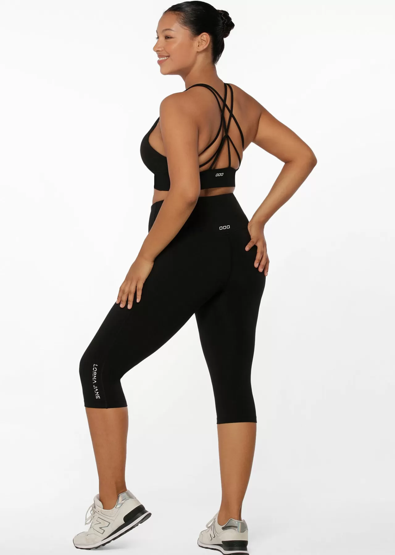 Women Lorna Jane Tights And Leggings>Lotus No Chafe 3/4 Leggings