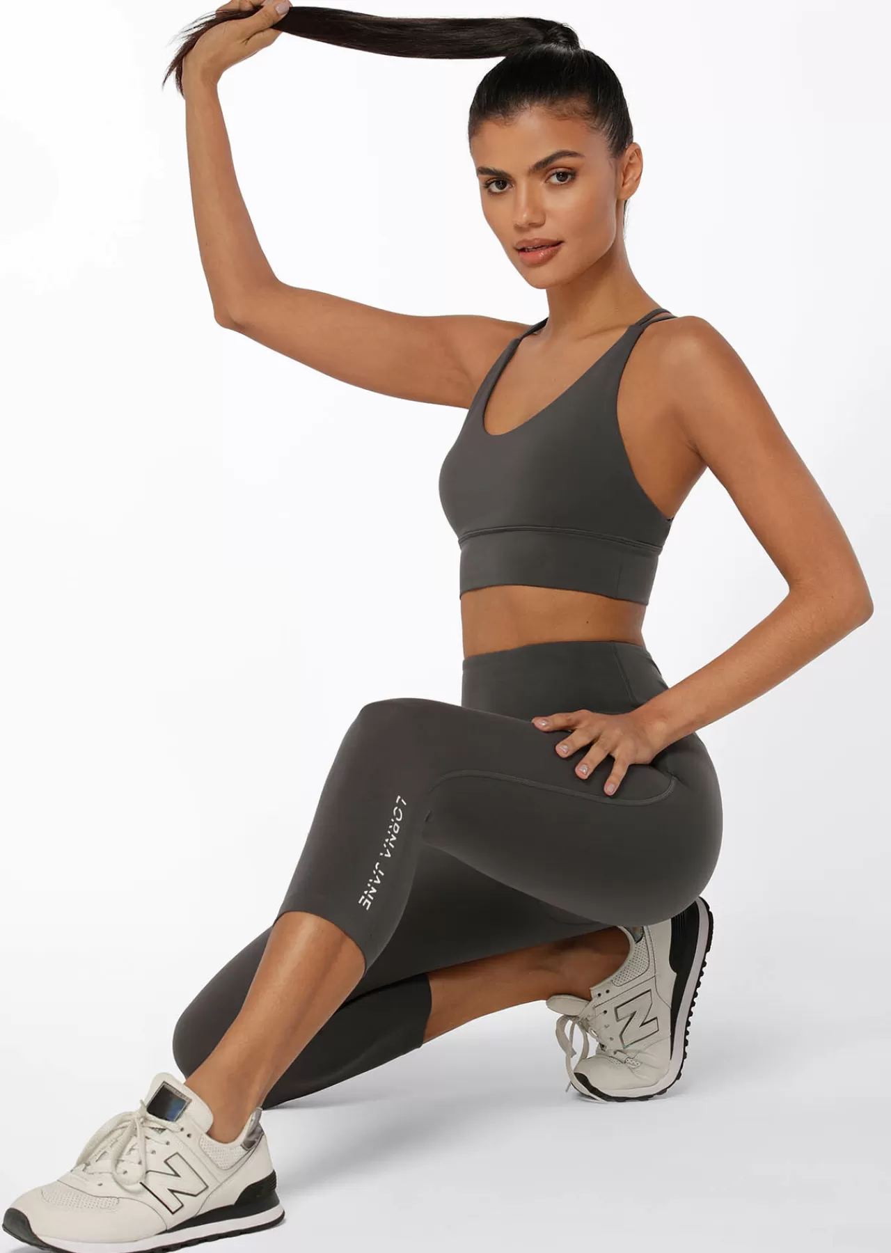 Women Lorna Jane Tights And Leggings>Lotus No Chafe 7/8 Leggings