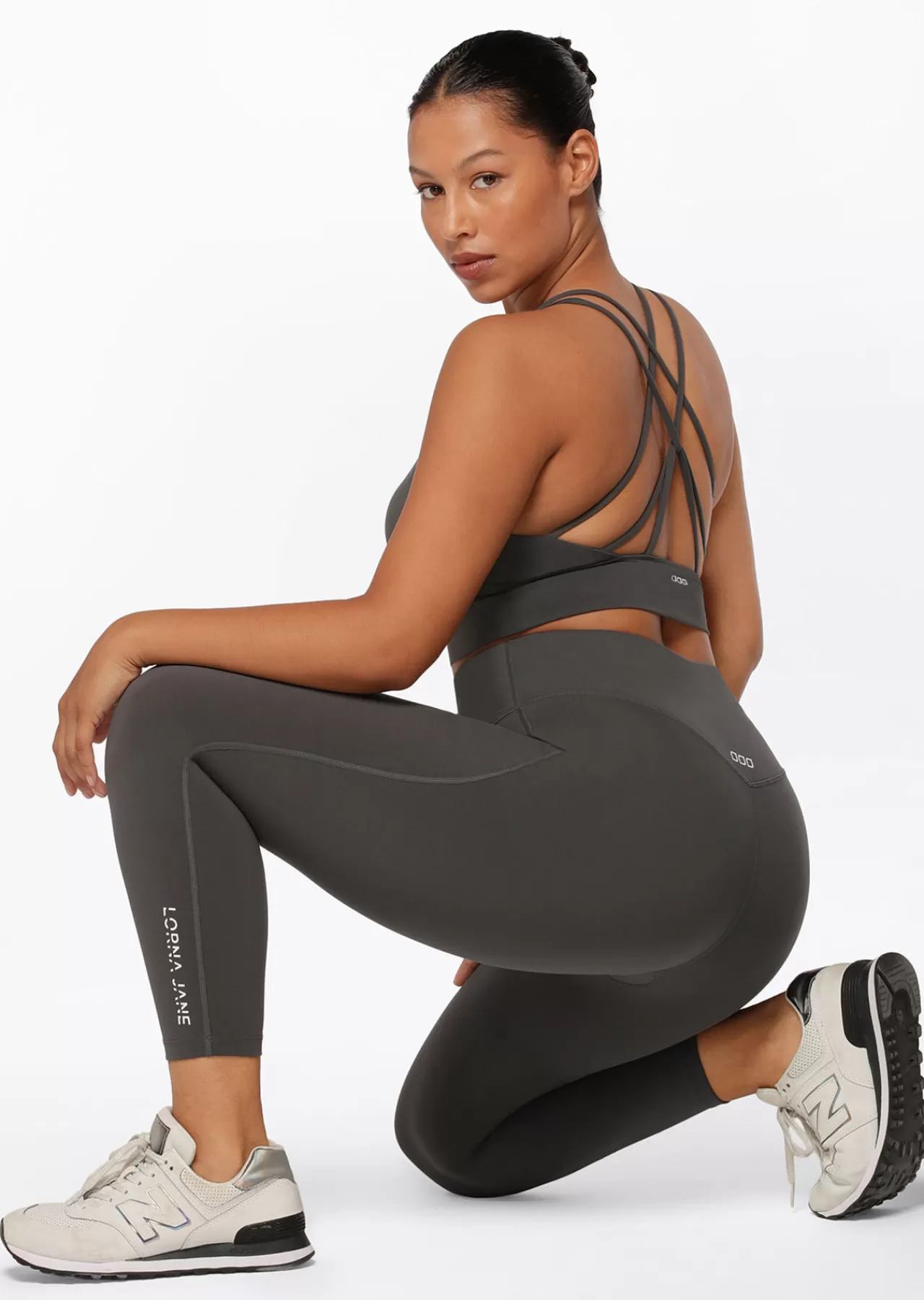 Women Lorna Jane Tights And Leggings>Lotus No Chafe Ankle Biter Leggings
