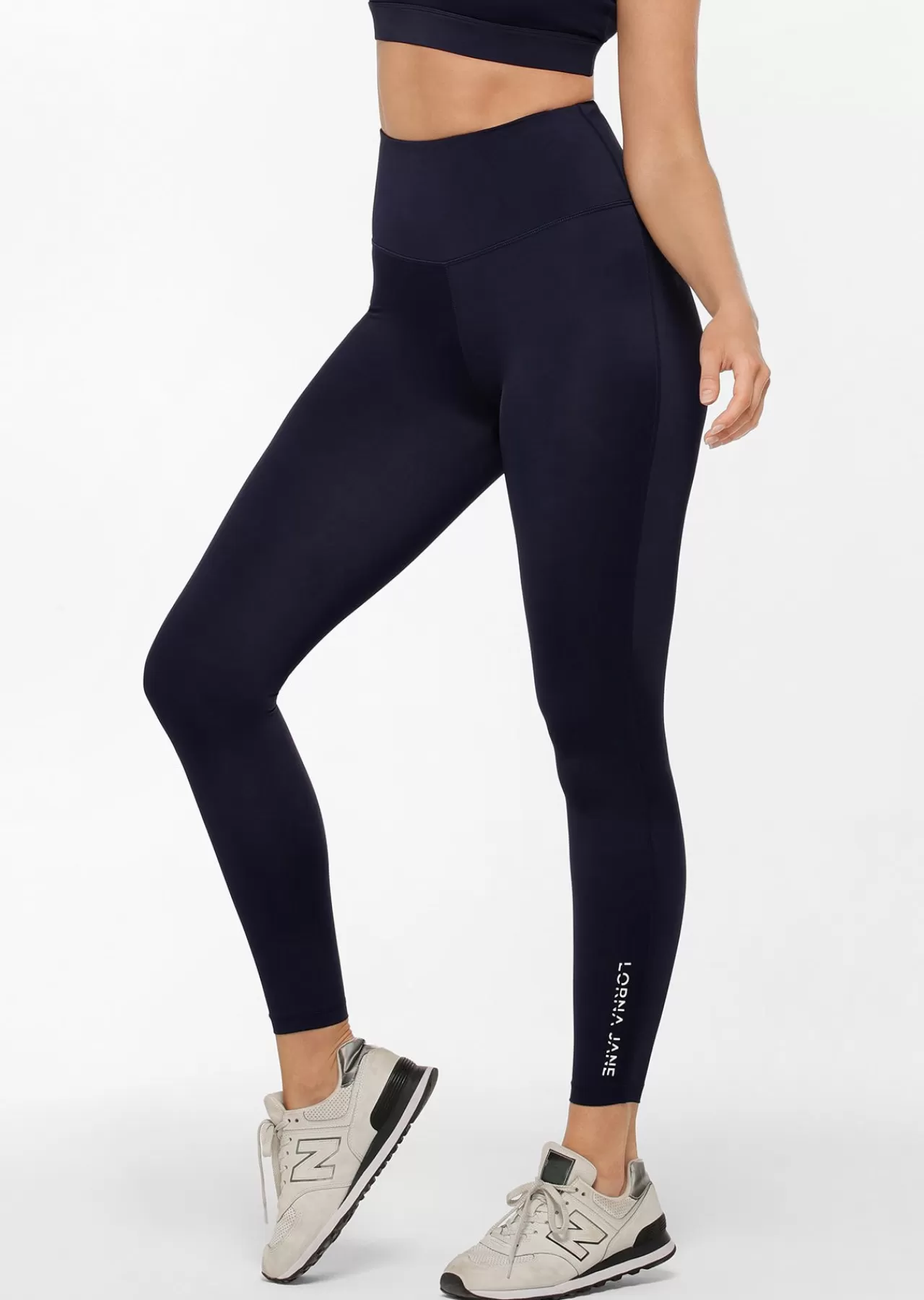 Women Lorna Jane Tights And Leggings>Lotus No Chafe Cool Touch Ankle Biter Leggings