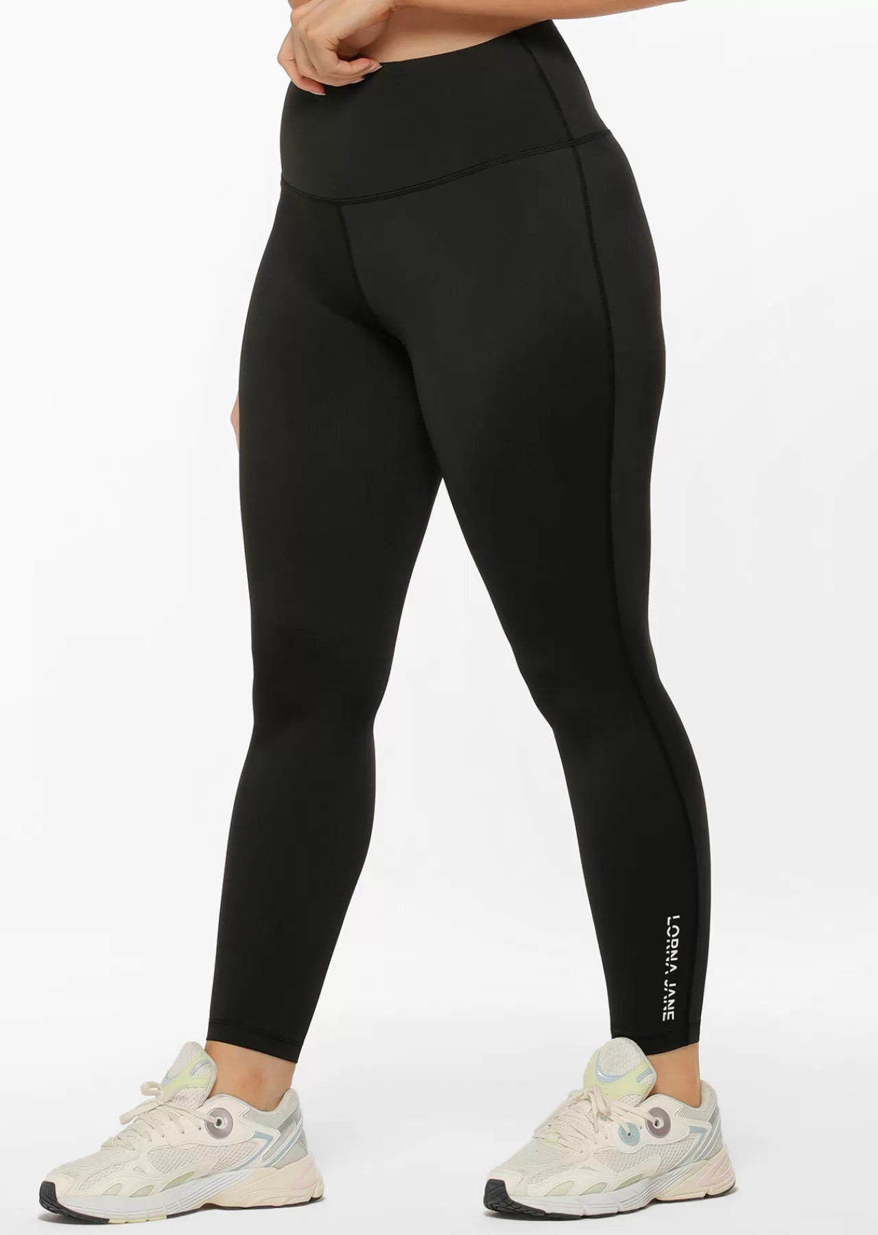Women Lorna Jane Tights And Leggings>Lotus No Chafe Cool Touch Ankle Biter Leggings