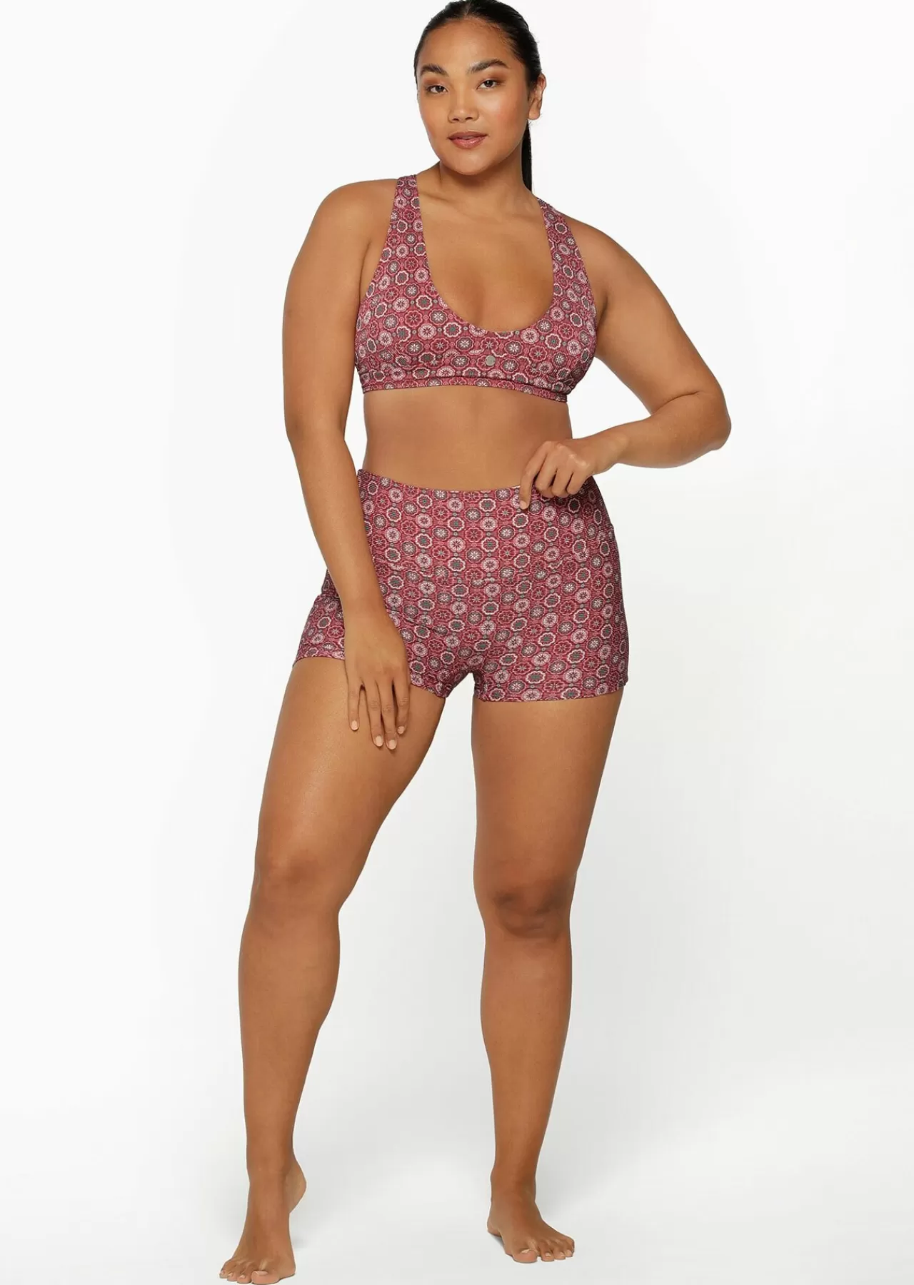 Women Lorna Jane Swimwear>Moroccan Isle Recycled Swim Short