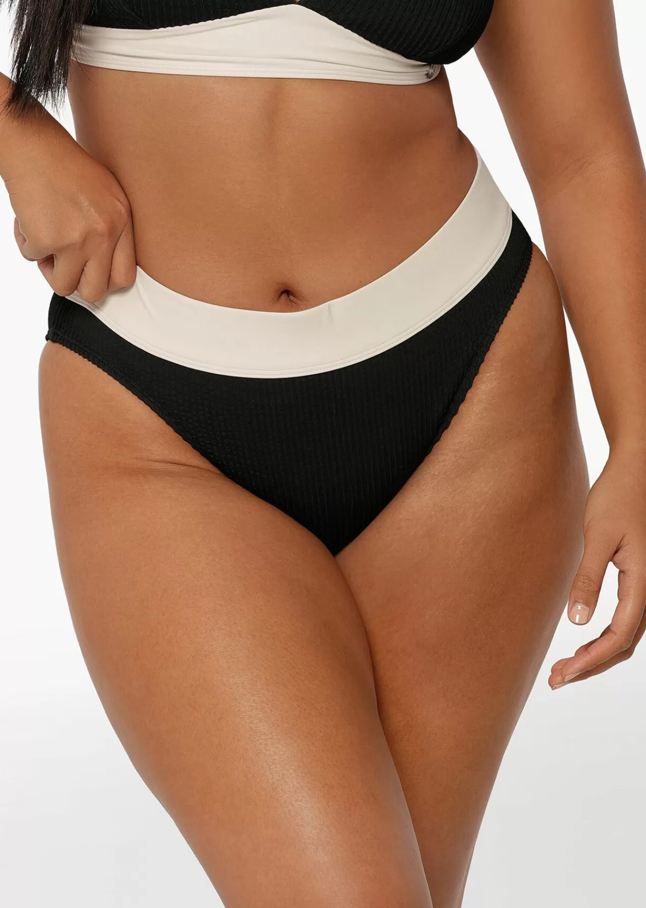 Women Lorna Jane Swimwear>Relaxation Crimped High Waist Brief