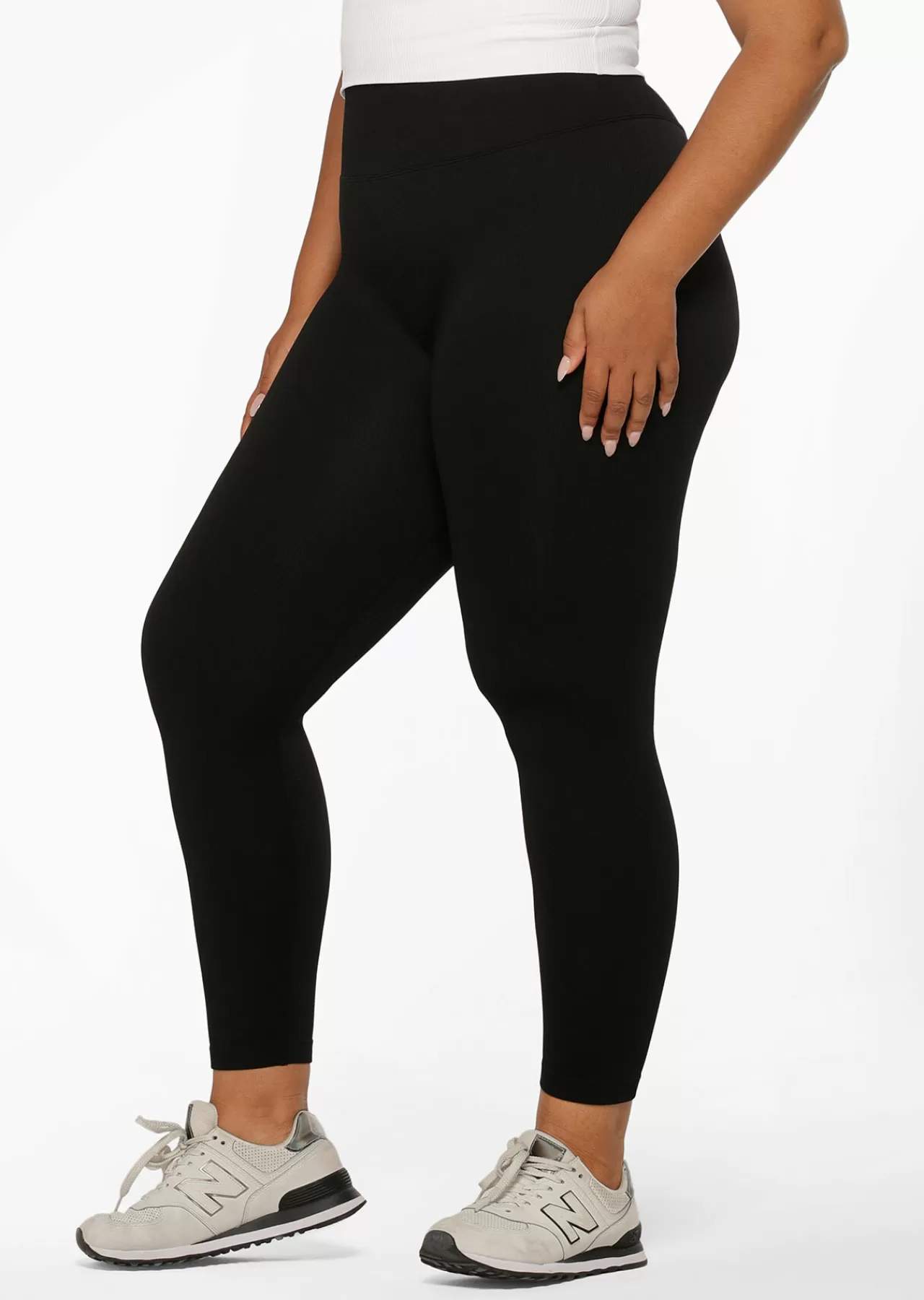 Women Lorna Jane Tights And Leggings>Tempo Ribbed Seamless Ankle Biter Leggings